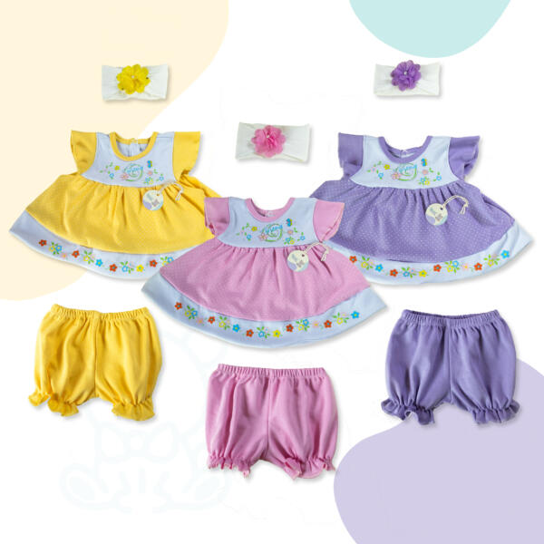 Modelo 07 bata puntos olanes 2 piezas